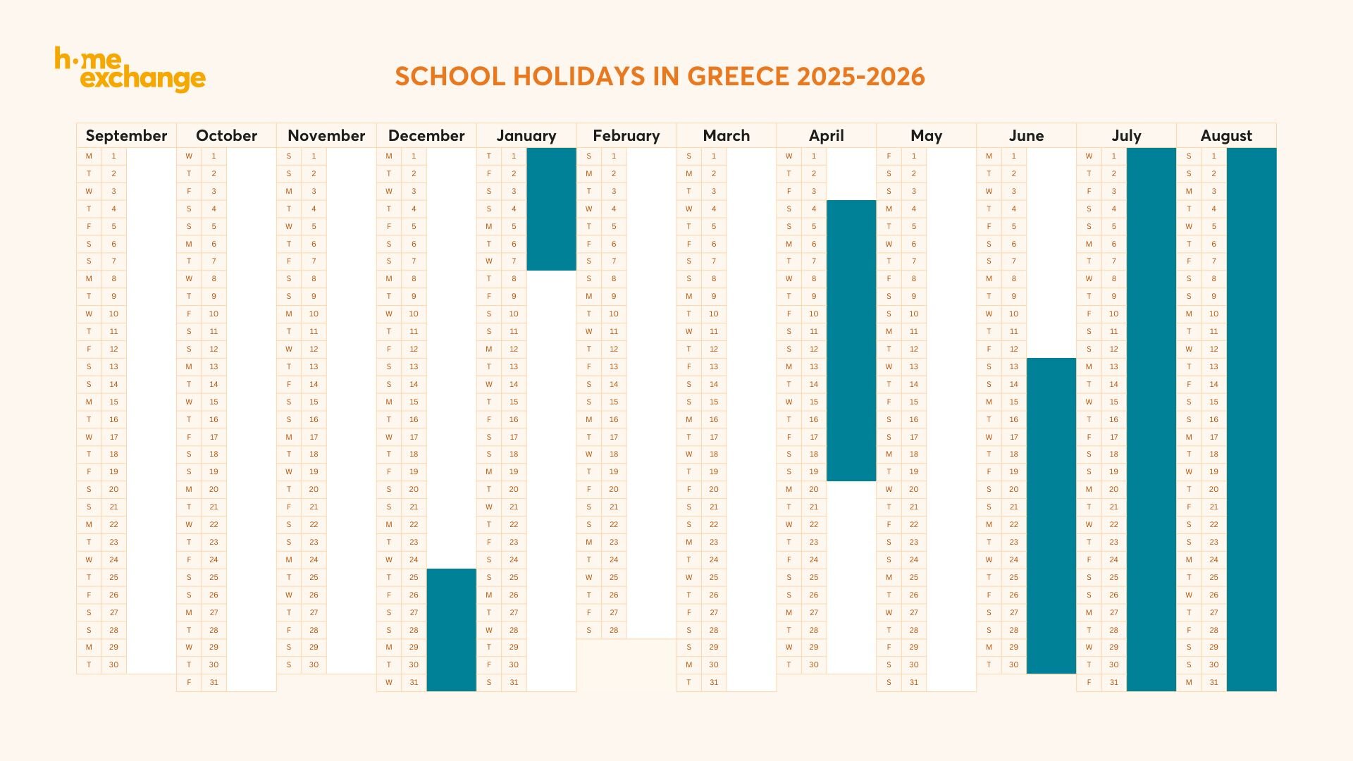 Greece's 2025-2026 school calendar