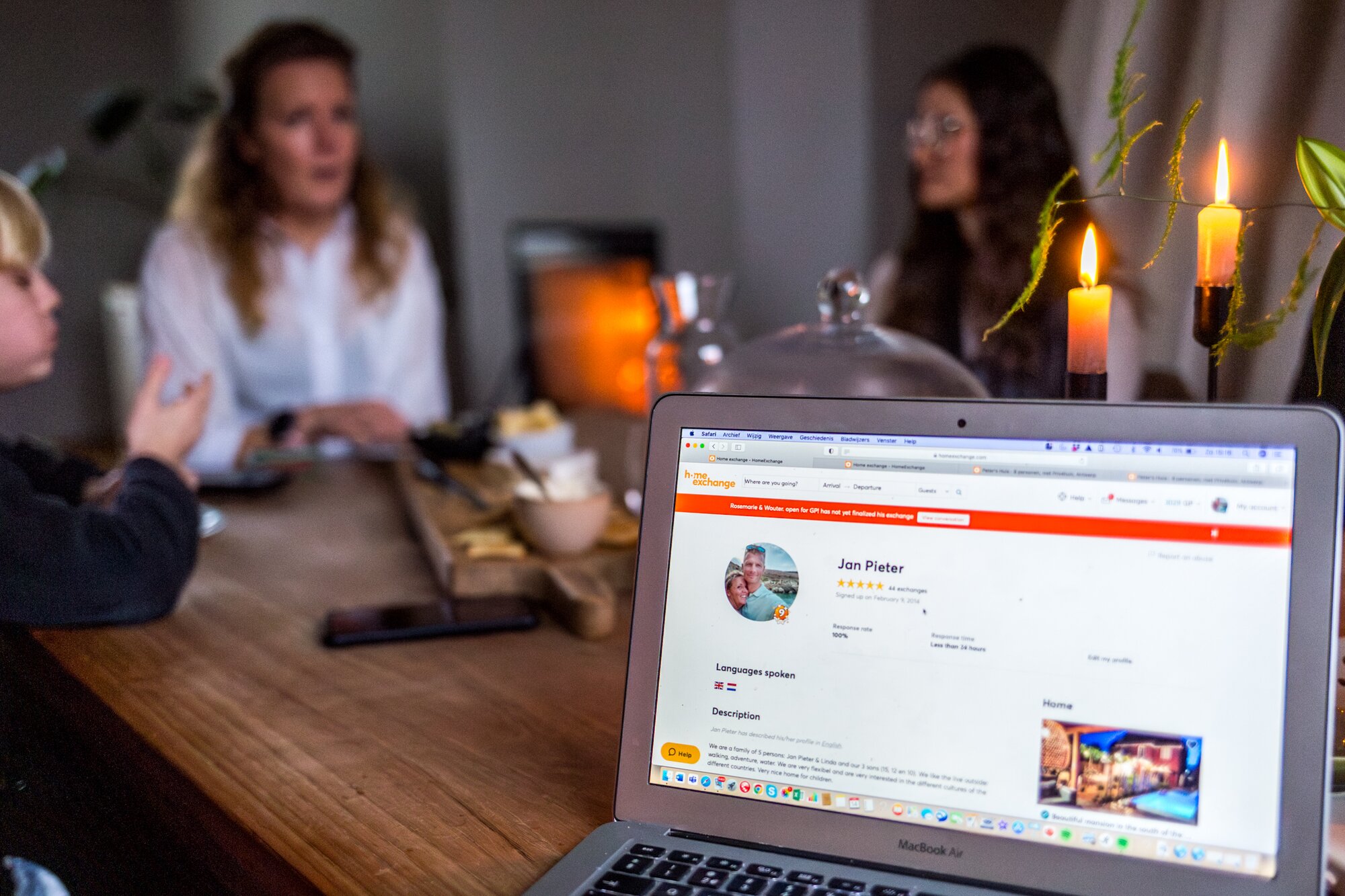 Look of a HomeExchange user profile